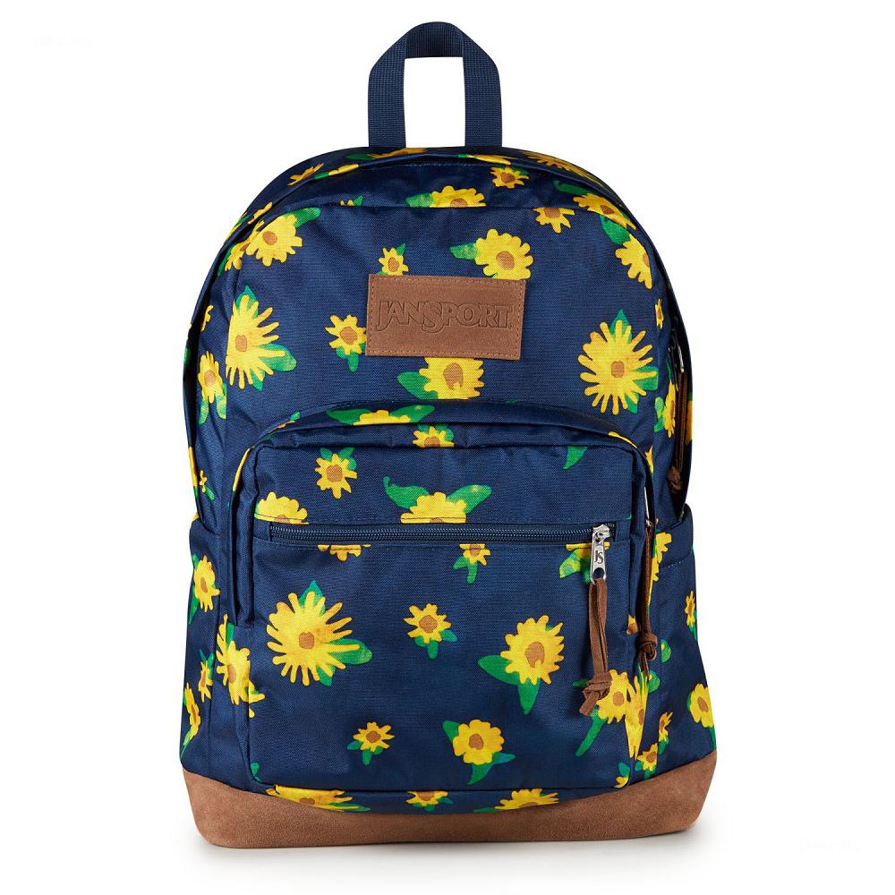 Sac à Dos Ordinateur JanSport Right Pack Bleu Marine Jaune | BIP-04663376